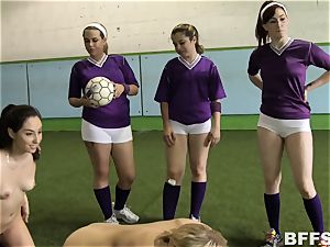 super hot dolls football concludes in lesbo group activity