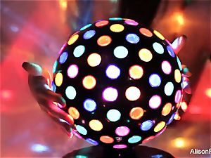 spectacular yam-sized jugged disco ball babe